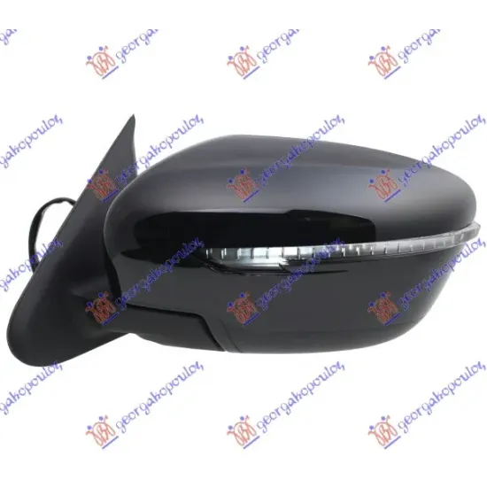 DOOR MIRROR ELECTRICAL HEATED FOLDABLE PRIMED (WITH SIDE LAMP)