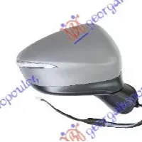 DOOR MIRROR ELECTRICAL HEATED FOLDABLE PRIMED (WITH SIDE LAMP)