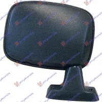 DOOR MIRROR MANUAL BLACK SHORT (FLAT GLASS)