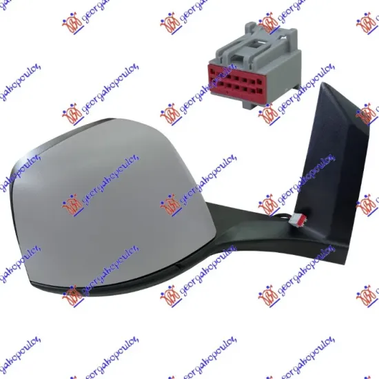 DOOR MIRROR ELECTRICAL HEATED FOLDABLE PRIMED (7 PIN) (CONVEX GLASS)