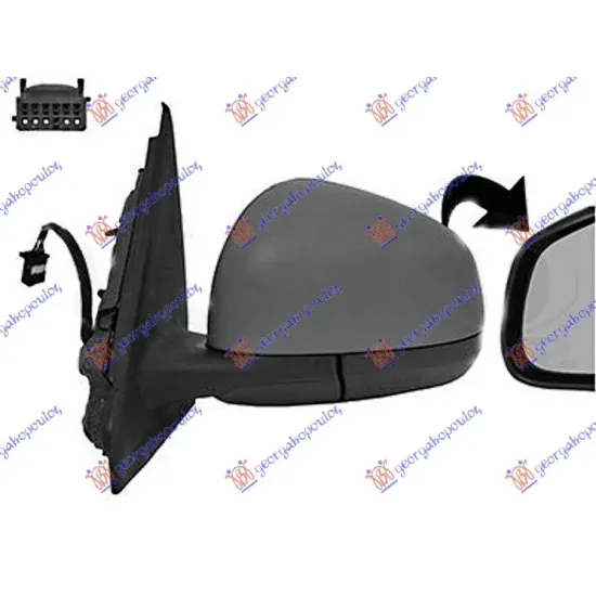 DOOR MIRROR ELECTRICAL HEATED PRIMED (ASPHERICAL GLASS)