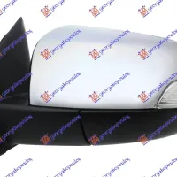 DOOR MIRROR ELECTRICAL CHROME (WITH SIDE LAMP & FOOT LAMP) (CONVEX GLASS)
