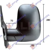 DOOR MIRROR MANUAL SHORT ARM (CONVEX GLASS)