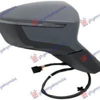 DOOR MIRROR ELECTRICAL HEATED FOLDABLE PRIMED (WITH L.) (8PIN) (CONVEX GLASS)
