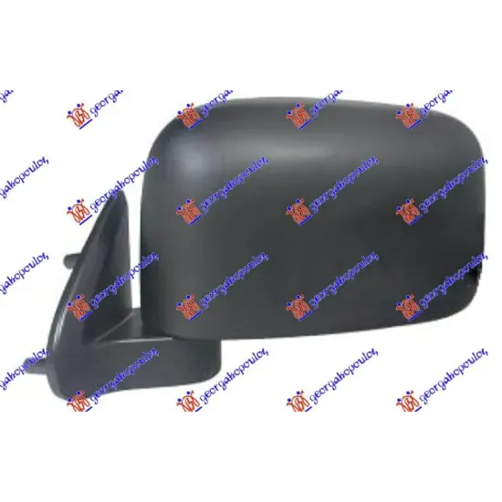 DOOR MIRROR MANUAL BLACK (DOUBLE CAB/4DOOR) (A QUALITY) (CONVEX GLASS)