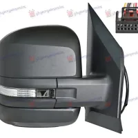 DOOR MIRROR MANUAL SHORT (WITH SIDE LAMP) (6PIN) (A QUALITY) (CONVEX GLASS)