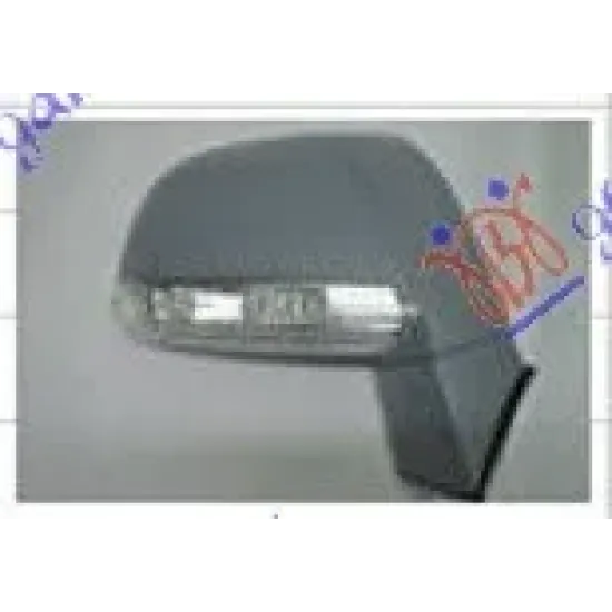 DOOR MIRROR ELECTRICAL HEATED PRIMED (WITH SIDE LAMP) (CONVEX GLASS)