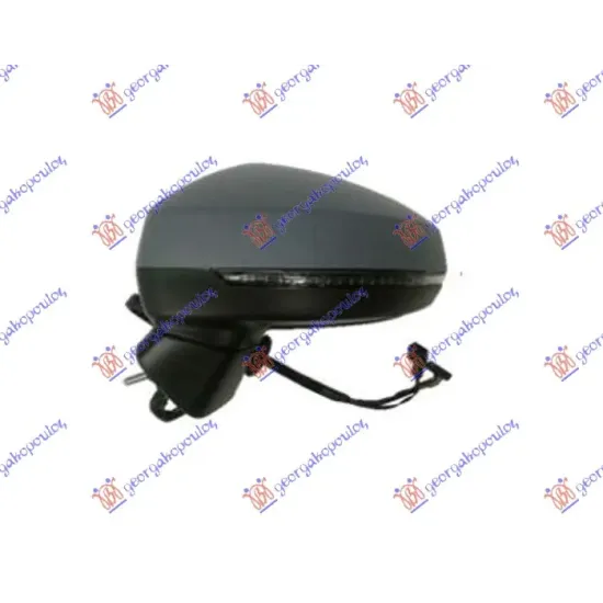 DOOR MIRROR ELECTRICAL HEATED PRIMED (WITH SIDE LAMP) (ASPHERICAL GLASS)