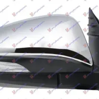 DOOR MIRROR ELECTRICAL CHROME (WITH SIDE LAMP) (CONVEX GLASS)