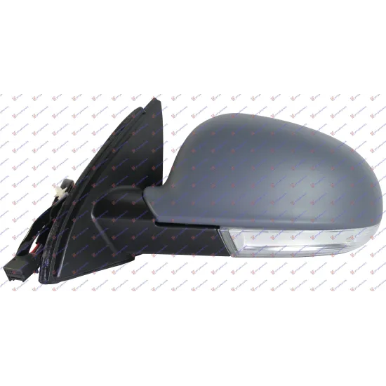 DOOR MIRROR ELECTRICAL HEATED PRIMED (WITH SIDE LAMP) (ASPHERICAL GLASS) DOOR MIRROR ELECTRICAL HEATED PRIMED (WITH SIDE LAMP) (ASPHERICAL GLASS)