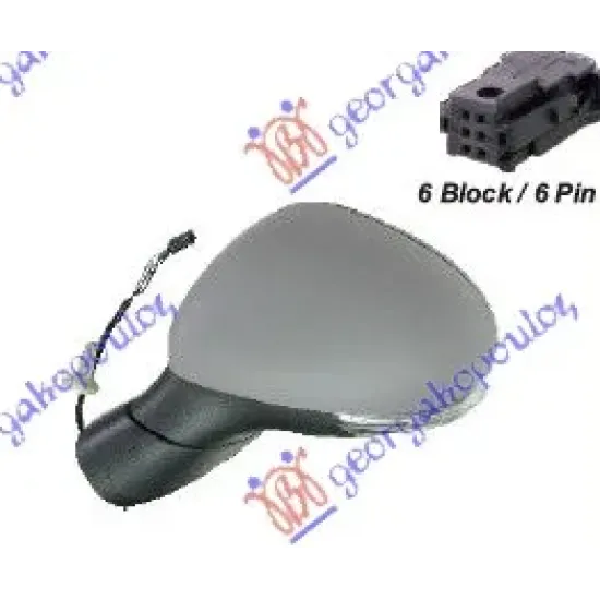 DOOR MIRROR ELECTRICAL HEATED PRIMED (WITH SIDE LAMP) (CONVEX GLASS) DOOR MIRROR ELECTRICAL HEATED PRIMED (WITH SIDE LAMP) (CONVEX GLASS)