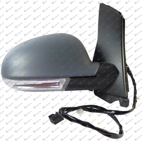 DOOR MIRROR ELECTRICAL HEATED PRIMED (WITH SIDE LAMP) (ASPHERICAL GLASS) DOOR MIRROR ELECTRICAL HEATED PRIMED (WITH SIDE LAMP) (ASPHERICAL GLASS)