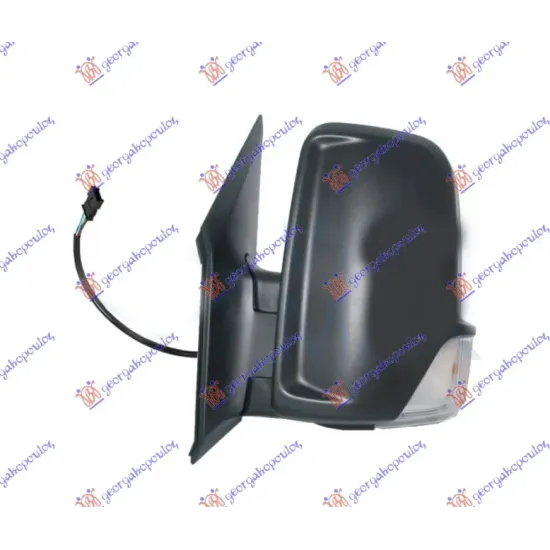 DOOR MIRROR MANUAL 2009- (WITH SIDE LAMP) (A QUALITY) (CONVEX GLASS)