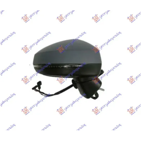 DOOR MIRROR ELECTRICAL HEATED PRIMED (WITH SIDE LAMP) (ASPHERICAL GLASS) DOOR MIRROR ELECTRICAL HEATED PRIMED (WITH SIDE LAMP) (ASPHERICAL GLASS)