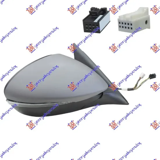 DOOR MIRROR ELECTRICAL HEATED PRIMED (WITH MEMORY) (WITH SIDE LAMP & SENSOR) (CONVEX GLASS)