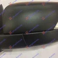 DOOR MIRROR ELECTRICAL BLACK (WITH SIDE LAMP) (FLAT GLASS)