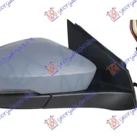 DOOR MIRROR ELECTRICAL HEADED PRIMED (WITH SIDE LAMP) (8 PIN) (A QUALITY) (CONVEX GLASS)