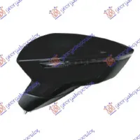DOOR MIRROR ELECTRICAL HEATED BLACK (WITH SIDE LAMP) (CONVEX GLASS)
