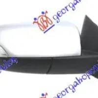 DOOR MIRROR ELECTRICAL FOLDABLE (WITH SIDE LAMP & FOOT LAMP) CHROME (CONVEX GLASS)