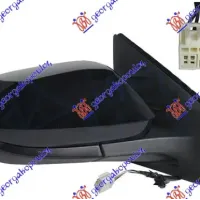 DOOR MIRROR ELECTRICAL PRIMED (WITH SIDE LAMP) (5 PIN) (A QUALITY) (CONVEX GLASS)