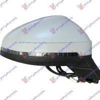 DOOR MIRROR ELECTRICAL HEATED PRIMED (WITH MEMORY) (WITH SIDE LAMP) (A QUALITY) (ASPHERICAL GLASS)