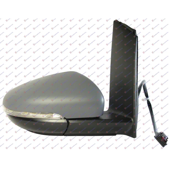 DOOR MIRROR ELECTRICAL HEATED PRIMED (WITH SIDE LAMP) (CONVEX GLASS)