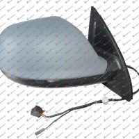 DOOR MIRROR ELECTRICAL HEATED PRIMED (WITH SIDE LAMP) (A QUALITY) (CONVEX GLASS)