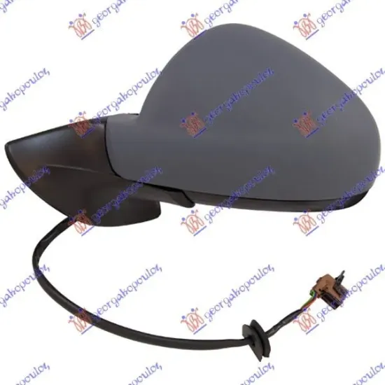 DOOR MIRROR ELECTRICAL HEATED FOLDABLE PRIMED (CONVEX GLASS)