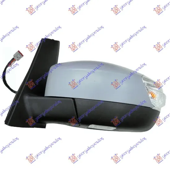 DOOR MIRROR ELECTRICAL HEATED FOLDABLE PRIMED (W/LAMP & PUD.LAMP & BLIS) (10 PIN) (GRAND) (ASPHERICAL GLASS)