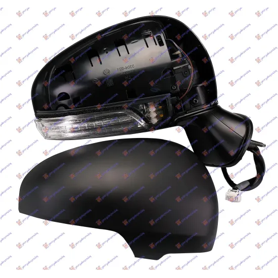 DOOR MIRROR ELECTRICAL HEATED PRIMED (WITH SIDE LAMP) (A QUALITY) (CONVEX GLASS)