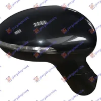 DOOR MIRROR ELECTRICAL PRIMED (WITH SIDE LAMP) (6 PIN) (A QUALITY) (CONVEX GLASS)