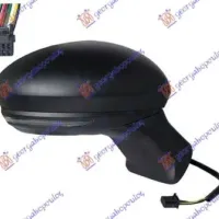 DOOR MIRROR ELECTRICAL HEATED BLACK (WITH SIDE LAMP & SENSOR) (9 PIN) (ASHPERICAL GLASS)