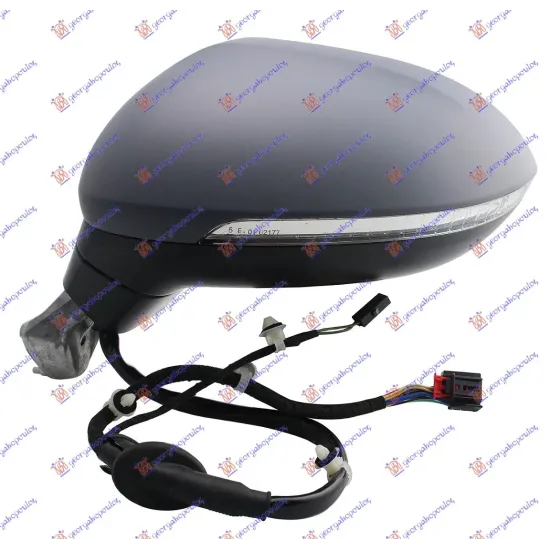 DOOR MIRROR ELECTRICAL HEATED PRIMED (WITH SIDE LAMP) (A QUALITY) (ASPHERICAL GLASS)