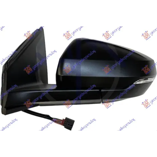 DOOR MIRROR ELECTRICAL HEATED BLACK (WITH SIDE LAMP) (6 PIN) (ASPHERICAL GLASS) DOOR MIRROR ELECTRICAL HEATED BLACK (WITH SIDE LAMP) (6 PIN) (ASPHERICAL GLASS)