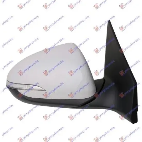 DOOR MIRROR ELECTRICAL HEATED PRIMED (WITH SIDE LAMP) (A QUALITY) (CONVEX GLASS)