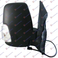 DOOR MIRROR ELECTRICAL HEATED FOLDABLE (SHORT ARM) (WITH CLEAR SIDE LAMP) (CONVEX GLASS)