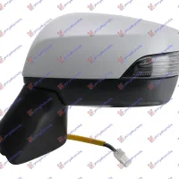 DOOR MIRROR ELECTRICAL HEATED FOLDABLE PRIMED (WITH SIDE LAMP) (A QUALITY) (CONVEX GLASS)