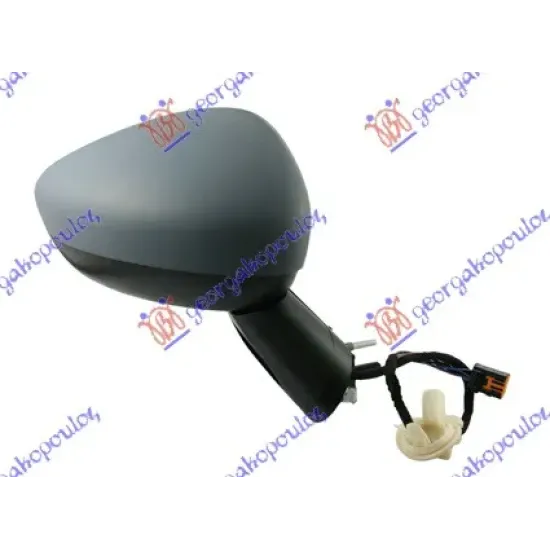 DOOR MIRROR ELECTRICAL HEATED FOLDABLE PRIMED (WITH SIDE LAMP & SENSOR) (CONVEX GLASS)