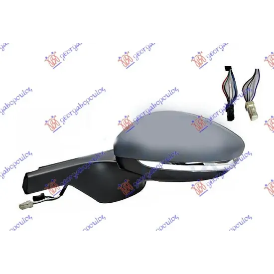 DOOR MIRROR ELECTRICAL HEATED PRIMED (WITH SIDE LAMP & BLIS & SENSOR) (6 PIN+5 PIN) -2018 (CONVEX)