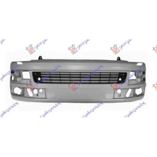 FRONT BUMPER PRIMED (WITH WASHER SET) (MULTIVAN) WITH MOULDING HOLES FRONT BUMPER PRIMED (WITH WASHER SET) (MULTIVAN) WITH MOULDING HOLES