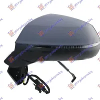 DOOR MIRROR ELECTRICAL HEATED FOLDABLE PRIMED (WITH SIDE LAMP & MEMORY) (15 PIN) (A QUALITY) (ASPHERICAL GLASS)