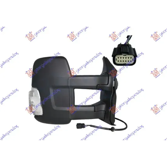 DOOR MIRROR ELECTRICAL HEATED (LONG ARM) (WITH SIDE LAMP) (6 PIN) (A QUALITY) (CONVEX GLASS) DOOR MIRROR ELECTRICAL HEATED (LONG ARM) (WITH SIDE LAMP) (6 PIN) (A QUALITY) (CONVEX GLASS)