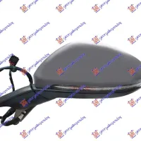 DOOR MIRROR ELECTRICAL HEATED PRIMED (WITH SIDE LAMP & BLIS) (6+2 PIN) (A QUALITY) (ASPHERICAL GLASS)