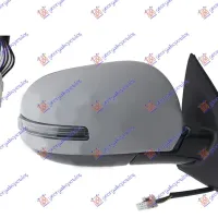 DOOR MIRROR ELECTRICAL HEATED FOLDABLE PRIMED (WITH SIDE LAMP) (A QUALITY) 9 PIN (CONVEX GLASS)