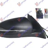 DOOR MIRROR ELECTRICAL HEATED MEMORY PRIMED W/LED BLIS (WITH SIDE LAMP) (8+5 PIN) (A QUALITY) (ASPHERICAL GLASS)