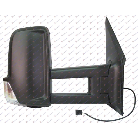 DOOR MIRROR ELECTRICAL HEATED 2009- (WITH SIDE LAMP) (LONG ARM) (A QUALITY) (CONVEX GLASS)
