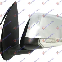 DOOR MIRROR ELECTRICAL HEATED CHROME (WITH SIDE LAMP & FOOT LAMP) 2008- (CONVEX GLASS)