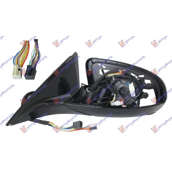 DOOR MIRROR ELECTRICAL HEATED FOLDABLE WITH MEMORY & FOOT LAMP (ONLY BODY) (WITH BLIS) 18 PIN (A QUALITY)