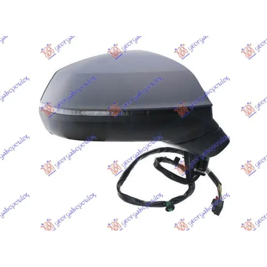 DOOR MIRROR ELECTRICAL HEATED FOLDABLE PRIMED (WITH SIDE LAMP) (12 PIN) (A QUALITY) (CONVEX GLASS) DOOR MIRROR ELECTRICAL HEATED FOLDABLE PRIMED (WITH SIDE LAMP) (12 PIN) (A QUALITY) (CONVEX GLASS)