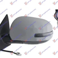 DOOR MIRROR ELECTRICAL HEATED FOLDABLE PRIMED (WITH SIDE LAMP) (A QUALITY) 9 PIN (CONVEX GLASS)
